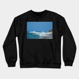 Plage déserte du Mexique Crewneck Sweatshirt